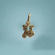 Load image into Gallery viewer, Small Engraved Initial Y Pendant in 14K Gold