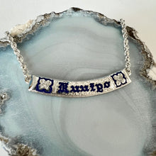 Load image into Gallery viewer, Flowers with Diamonds Hawaiian "Kuuipo" Necklace in 14K White Gold