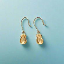 Load image into Gallery viewer, Back of pineapple dangle earrings