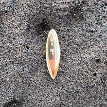 Load image into Gallery viewer, Back of gold Surfboard Pendant