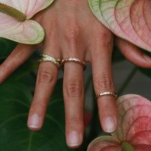 Load image into Gallery viewer, Gold Hawaiian rings on a woman's hand