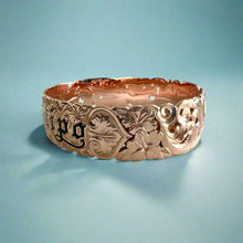 Load image into Gallery viewer, Pukalani 18mm Filigree "Kuuipo" Hawaiian Bangle Bracelet in 14K Pink Gold