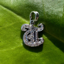 Load image into Gallery viewer, Diamond Initial T Pendant