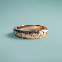 Load image into Gallery viewer, Maile & Hibiscus 4mm "Kuuipo" Ring in 14K Pink Gold