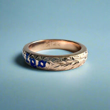 Load image into Gallery viewer, Maile & Hibiscus 4mm "Kuuipo" Ring in 14K Pink Gold