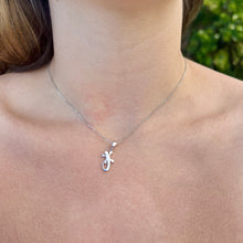 Load image into Gallery viewer, Gecko Pendant in 14K White Gold
