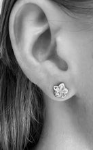 Load image into Gallery viewer, Hawaiian Plumeria Pierced Earrings in 14K Gold