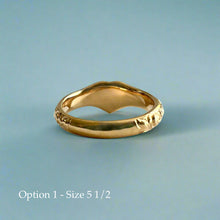 Load image into Gallery viewer, Heart Initial Hawaiian Ring in 14K Gold