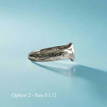 Load image into Gallery viewer, Heart Initial Hawaiian Ring in 14K Gold