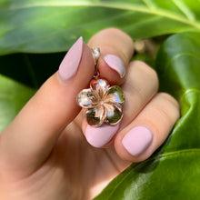 Load image into Gallery viewer, Large Hawaiian Plumeria Pendant in 14K or 18K Gold