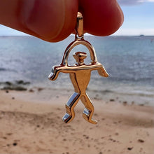 Load image into Gallery viewer, Gold Hawaiian Petroglyph Pendant