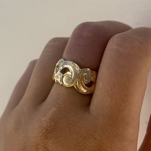 Load image into Gallery viewer, Pukalani Filigree 12mm Ring in 14K Yellow Gold