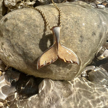 Load image into Gallery viewer, gold Whale Tail Pendant