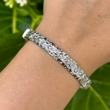 Load image into Gallery viewer, Beautiful floral engraving on Hawaiian Bracelet