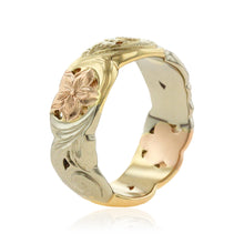 Load image into Gallery viewer, Pukalani Tri-Color 8mm Ring - Philip Rickard