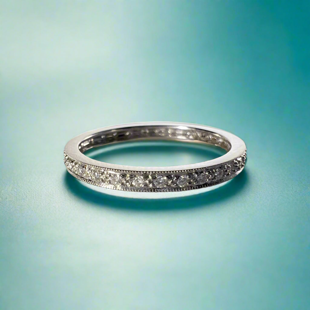 Diamond Ring Guard in 18K White Gold