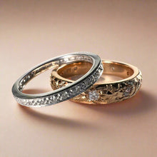 Load image into Gallery viewer, Hawaiian Gold Rings with Diamonds
