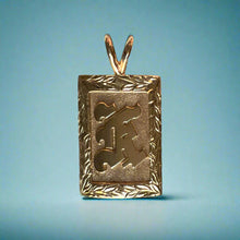 Load image into Gallery viewer, Large 18mm Raised Initial &quot;K&quot; Pendant in 14K Yellow Gold
