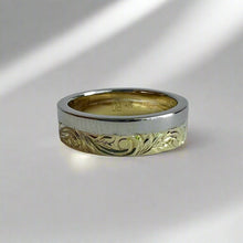 Load image into Gallery viewer, Alu Like 5mm Ring in 14K Green and White Gold
