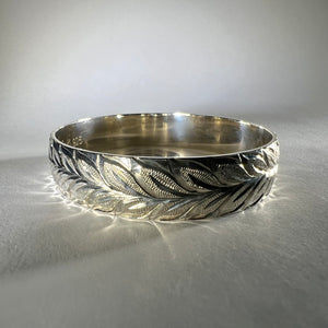 Sterling Silver Maile Hawaiian Bracelet 