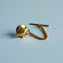 Load image into Gallery viewer, Turtle Tie Tac w/ Chain in 14K Yellow Gold
