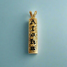 Load image into Gallery viewer, Hawaiian Aloha Pendant in 14K Yellow Gold
