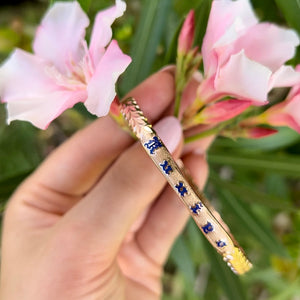 Enamel name on Hawaiian Bracelet