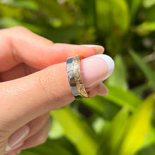 Load image into Gallery viewer, Alu Like 6mm Ring with  Diamond in 14K Gold
