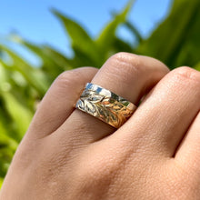 Load image into Gallery viewer, Alu Like 10mm Shiny Maile Ring in 14K Gold
