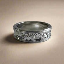 Load image into Gallery viewer, Hawaiian Old English Concave 6mm Ring
