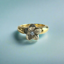 Load image into Gallery viewer, Two-tone Simply Romantic Ring with Diamond in 18K Gold
