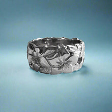 Load image into Gallery viewer, Pukalani Filigree 10mm Hawaiian Flower Ring in 14K White Gold
