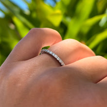 Load image into Gallery viewer, Diamond Ring Guard / Eternity Band 2mm in Platinum in size 7
