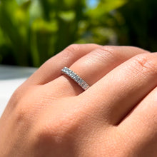 Load image into Gallery viewer, Diamond Ring Guard in Platinum in size 7

