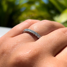 Load image into Gallery viewer, Diamond Ring Guard in Platinum in size 7
