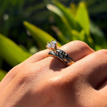 Load image into Gallery viewer, Ali&#39;i 6mm Solitaire Ring with Cubic Zirconia in 14K Yellow Gold in size 8
