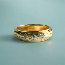 Load image into Gallery viewer, Two-Tone Maile 6mm Ring in 14K Yellow &amp; White Gold
