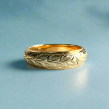 Load image into Gallery viewer, Two-Tone Maile 6mm Ring in 14K Yellow &amp; White Gold
