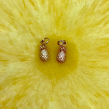 Load image into Gallery viewer, Hawaiian Pineapple charms in Yellow and Pink gold
