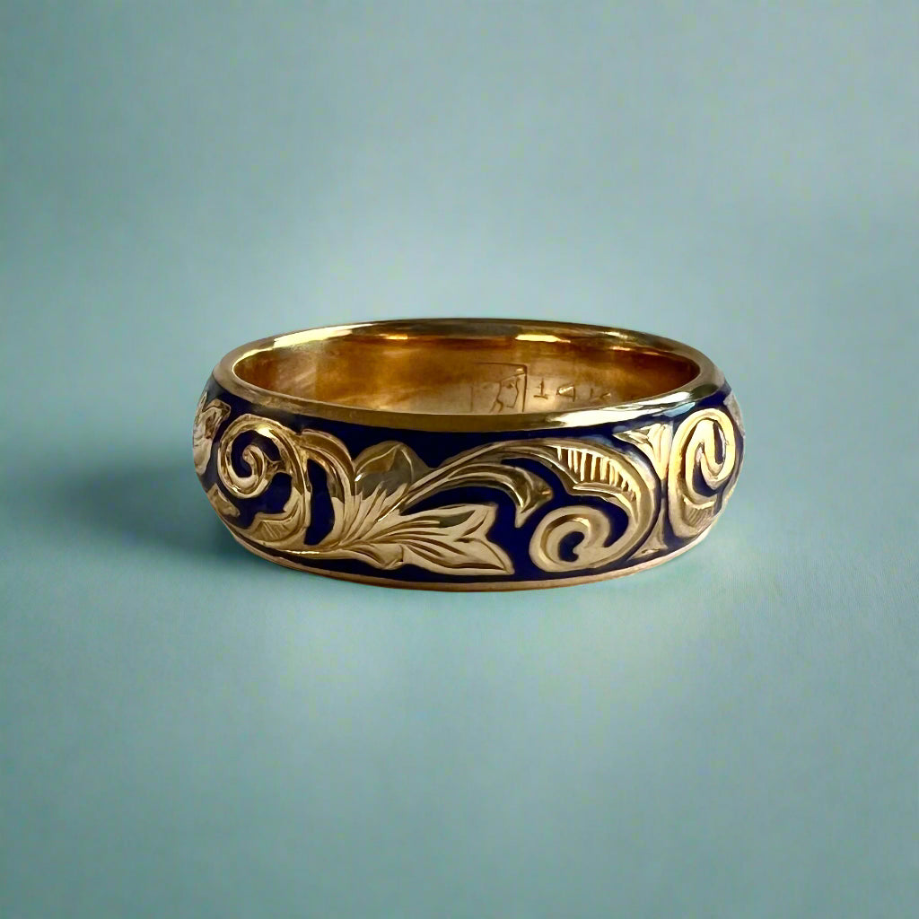 Ali'i 6mm Hawaiian Ring in 14K Yellow Gold