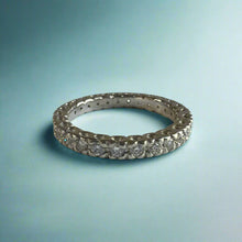 Load image into Gallery viewer, Diamond Ring Guard in Platinum in size 7

