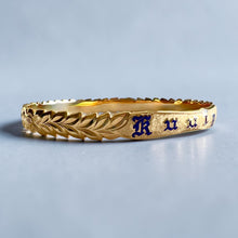 Load image into Gallery viewer, Shiny Maile &amp; Hibiscus 8mm "Kuuipo" Bangle Bracelet in 14K Yellow Gold in size 7 3/4

