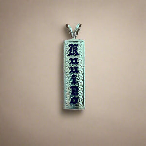 Enameled "Kuuipo" 8mm x 1'' Pendant