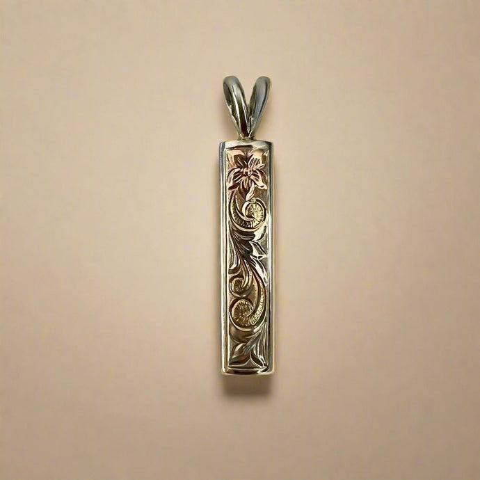 Hawaiian Hakulei Tricolor Gold Pendant 