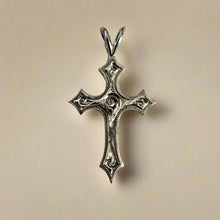 Load image into Gallery viewer, Medium Byzantine Cross Pendant in 14K or 18K Gold
