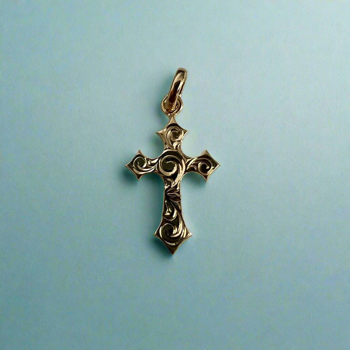 Small Byzantine Cross pendant 