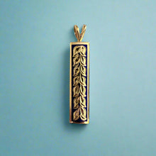 Load image into Gallery viewer, Ali&#39;i 8mm Maile Design Pendant in 14K Yellow Gold
