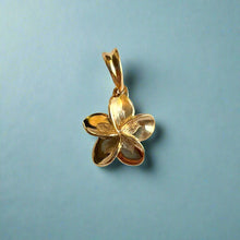 Load image into Gallery viewer, Single Plumeria Pendant in 14K Yellow Gold
