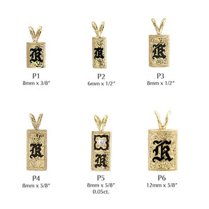 Philip Rickard's Hawaiian Initial Pendants 