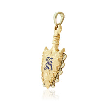 Load image into Gallery viewer, Two-tone Hawaiian Lei O Mano Pendant in 14K Gold
